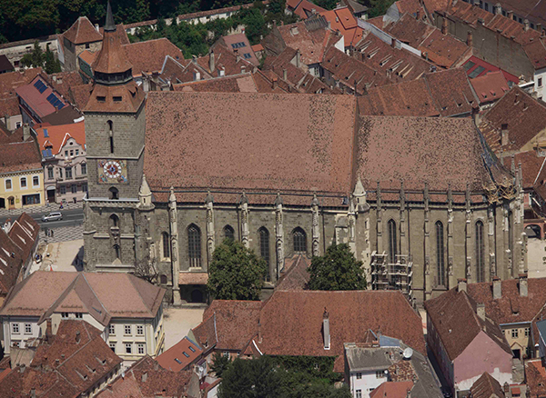 Romanya Brasov view Black Church